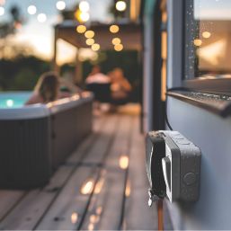 British General Storm IP66 13A 1-Gang SP Weatherproof Outdoor Switched Power Socket with External Switch