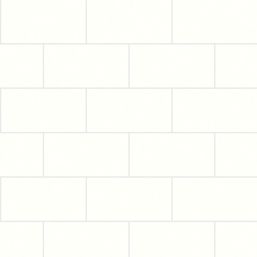 Multipanel Hydrolock Bathroom Waterproof Wall Panel Metro Tile Matt Alpine White 2400mm x 598mm x 11mm