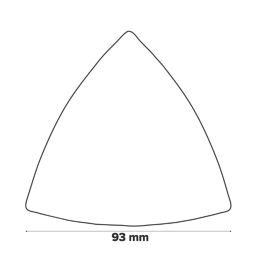 Bosch Delta AVZ 93 G Sanding Plate 188mm x 112mm