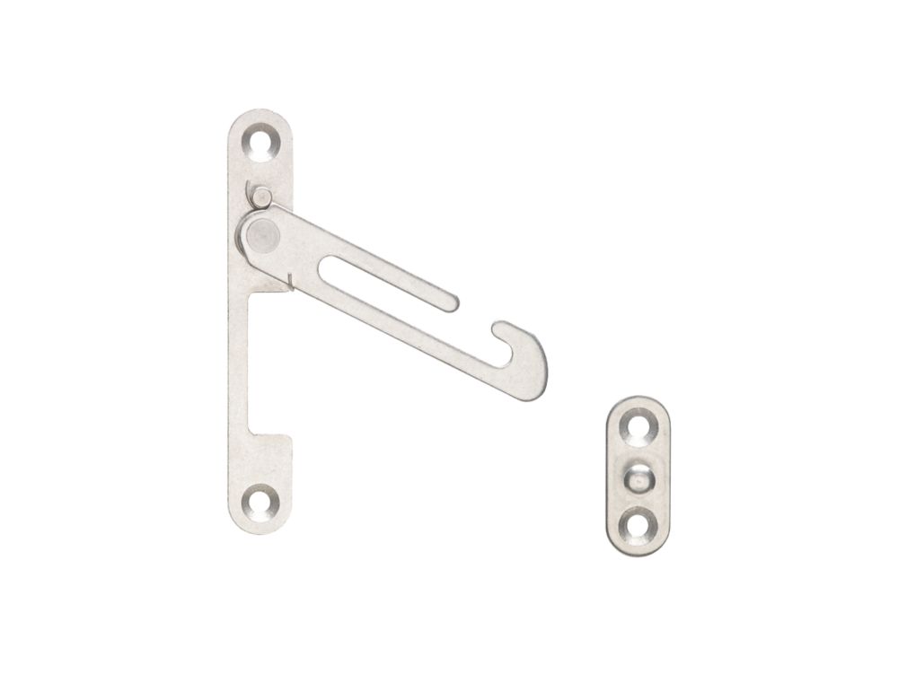 Mila Window Restrictor Brushed Stainless Steel 100mm | Window Fittings ...