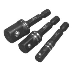 Erbauer 3 8 1 4 1 2 Drive Driver Socket Set 3 Pack Screwfix