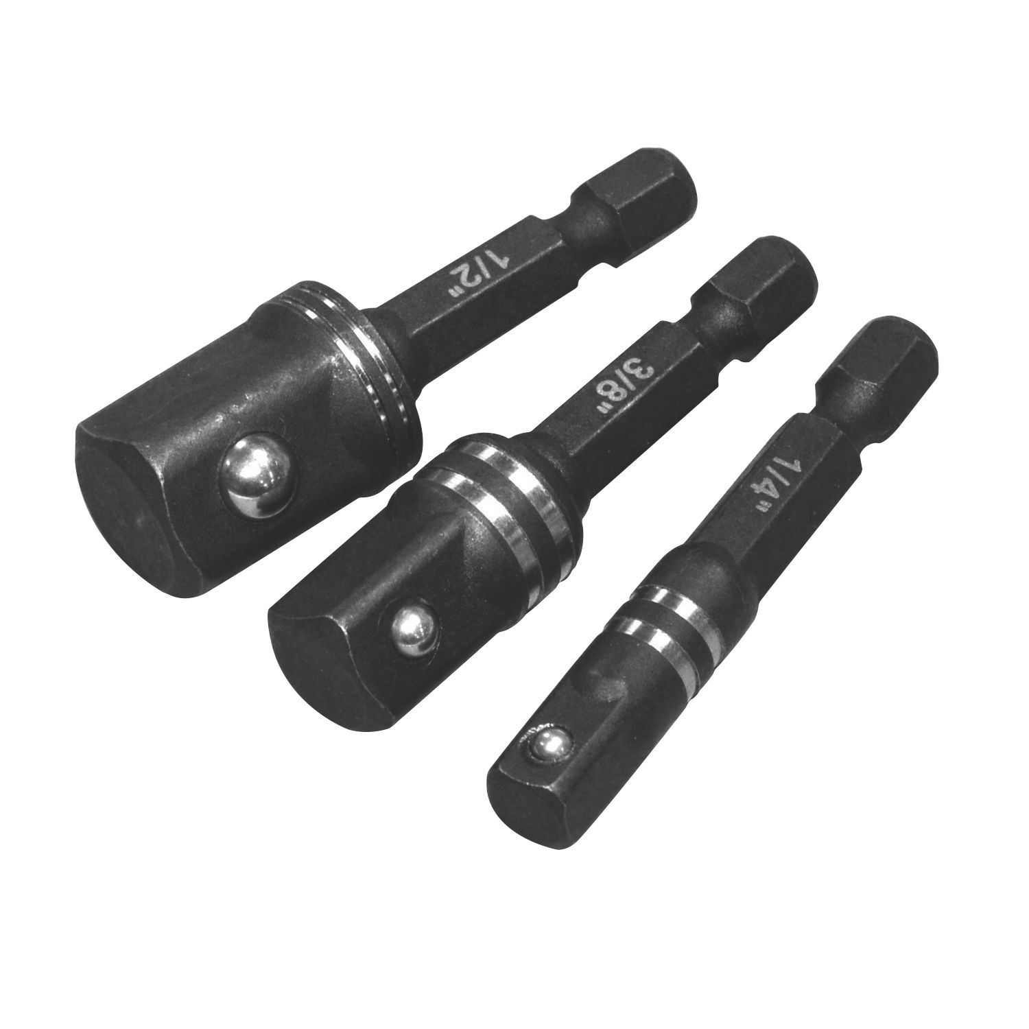 Erbauer Hex Shank Driver Socket Set 3 Pack (6297D)