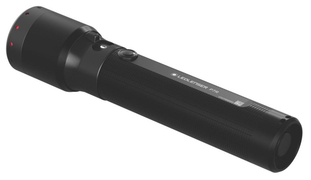 LEDLENSER P7R 懐中電灯 2000lm LEDlenser P7R Rechargeable LED Torch Black 2000lm - Screwfix