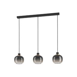 Eglo Oilella 3-Light Pendant Black & Brown