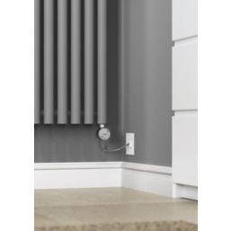 Terma Rolo-Room-E 1000W Electric Radiator 1800mm x 480mm Grey / Silver 3410BTU