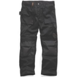 Scruffs Worker 2019 Work Trousers Black 32" W 30" L