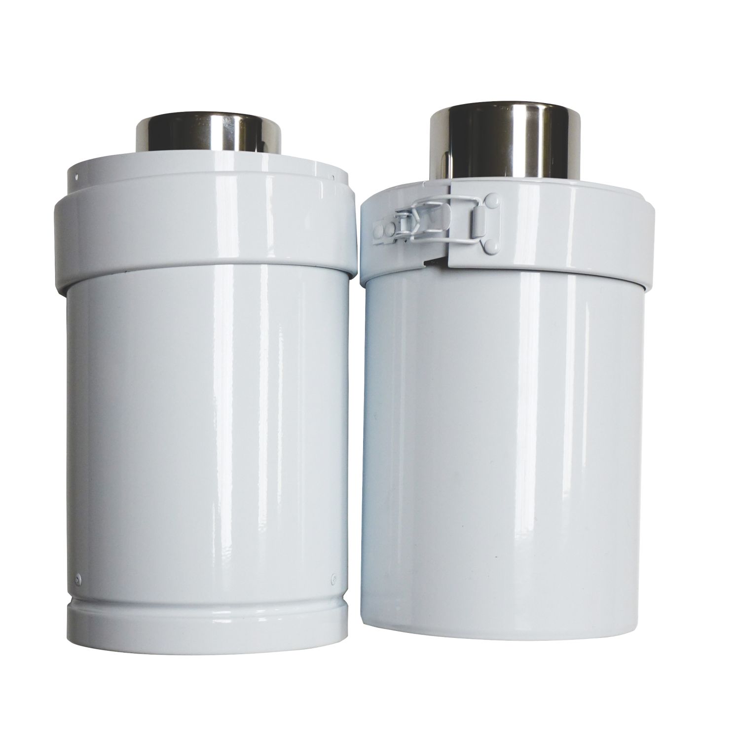 Grant White Adjustable Balanced Flue Extension 150mm x 275-450mm (629KP)