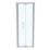 Ideal Standard I.life Semi-Framed Square In-Fold Shower Door Silver 800mm x 2005mm