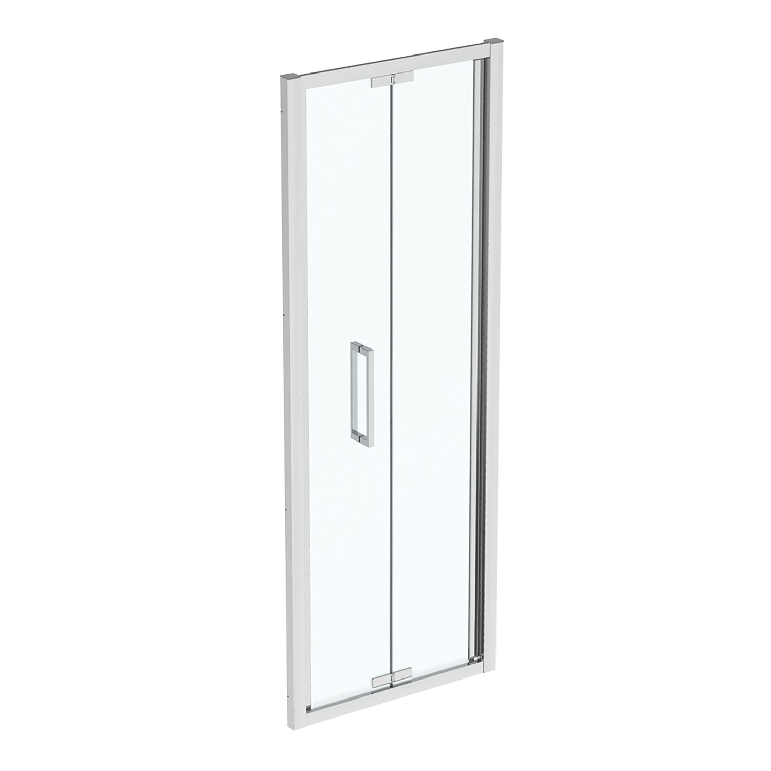 Ideal Standard I.life Semi-Framed Square In-Fold Shower Door Silver 800mm x 2005mm (629KU)