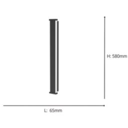 Eglo Neviano Outdoor LED Wall Light Black 7W 2100lm