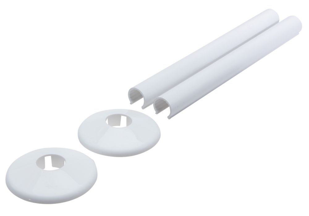 Talon Snappit Radiator Tail Pipe Cover White 18mm x 200mm 2 Pack