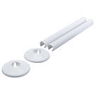 Talon Snappit Radiator Tail Pipe Cover White 18mm x 200mm 2 Pack