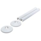 Talon Snappit Radiator Tail Pipe Cover White 18mm x 200mm 2 Pack