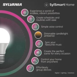 Sylvania Toledo Vintage E27 G200 LED Smart Light Bulb 7.5W 450lm