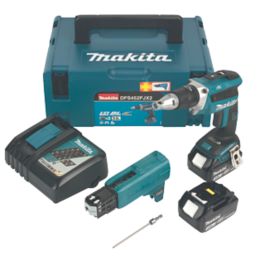 Makita DGS452FJX2 18V 2 x 3.0Ah Li-Ion LXT Brushless Cordless Drywall Screwdriver