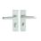 Union Swallow Bathroom Door Handle LH Pair Satin Aluminium