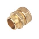 Flomasta  Brass Compression Adapting Male Coupler 22mm x 3/4"