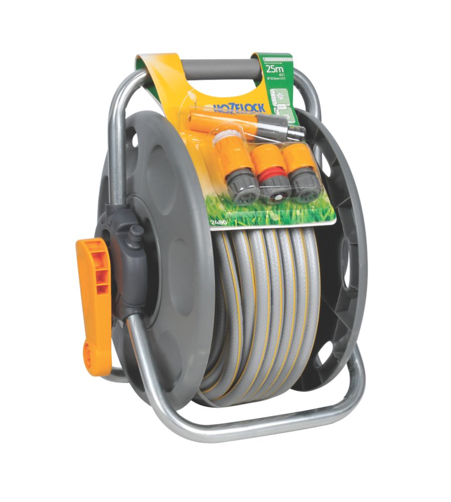 HOZELOCK AUTO REEL WALL MOUNTED INCL. 25M HOSE WITH 2-WAY WATER DIVIDER