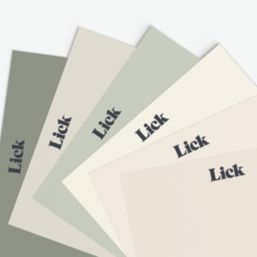 LickPro Best-Selling Colours Peel & Stick Paint Samples 6 Pack