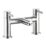 Aqualisa Uptown Chrome 145mm Deck Mounted Lever 2 Tap Holes Bath Pillar Tap