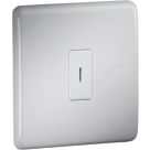 Knightsbridge CU2000K 10AX 1-Gang SP Key Switch White  with Colour-Matched Inserts