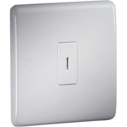 Knightsbridge CU2000K 10AX 1-Gang SP Key Switch White  with Colour-Matched Inserts