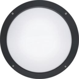 Luceco Atlas Outdoor Round LED Clear Cowl Bulkhead Black 12/19W 1250/2100lm
