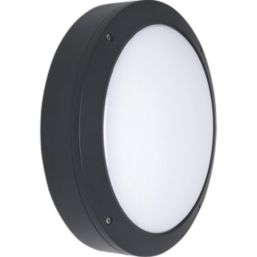 Luceco Atlas Outdoor Round LED Clear Cowl Bulkhead Black 12/19W 1250/2100lm