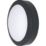 Luceco Atlas Outdoor Round LED Clear Cowl Bulkhead Black 12/19W 1250/2100lm