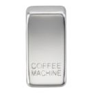 Knightsbridge 'COFFEE MACHINE' Switch Cover Polished Chrome