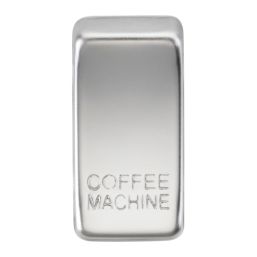 Knightsbridge 'COFFEE MACHINE' Switch Cover Polished Chrome