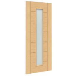 Green & Taylor  7-Frosted Light Satin Lacquered Oak Wooden Flush Internal Door 1981mm x 762mm