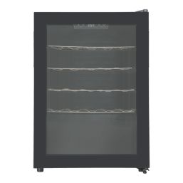 Essentials NNWC14UK Freestanding Black 24 Bottle Wine Cooler 480mm