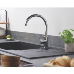 Bristan Raspberry Monobloc Kitchen Sink Mixer Taps Chrome-Plated 1 Pair