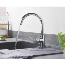 Bristan Raspberry Monobloc Kitchen Sink Mixer Taps Chrome-Plated 1 Pair