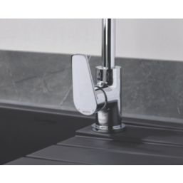 Bristan Raspberry Monobloc Kitchen Sink Mixer Taps Chrome-Plated 1 Pair