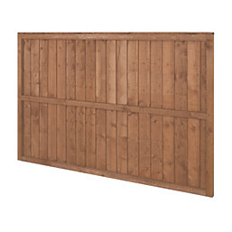 Forest Vertical Board Closeboard  Garden Fencing Panel Golden Brown 6' x 4' Pack of 5