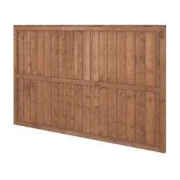Forest Vertical Board Closeboard  Fence Panels Golden Brown 6' x 4' Pack of 5