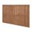 Forest Vertical Board Closeboard  Fence Panels Golden Brown 6' x 4' Pack of 5