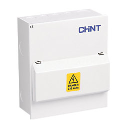 Chint NX3-10MS 10-Module 8-Way Part-Populated  Main Switch Consumer Unit