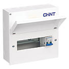 Chint NX3-10MS 10-Module 8-Way Part-Populated  Main Switch Consumer Unit