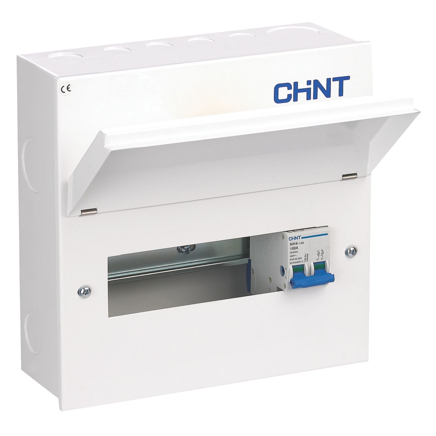 Chint NX3-10MS 10-Module 8-Way Part-Populated Main Switch Consumer Unit (630FT)