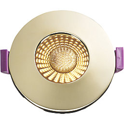 Knightsbridge SpektroLED Fixed  Fire Rated LED 4-CCT Downlight Brass 5 / 8W 870lm