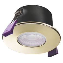 Knightsbridge SpektroLED Fixed  Fire Rated LED 4-CCT Downlight Brass 5 / 8W 870lm