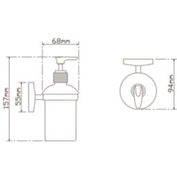 Ormara Soap Dispenser Chrome-Plated 170ml