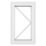 Crystal  Right-Hand Opening Clear Triple-Glazed Casement White uPVC Window 610mm x 1040mm