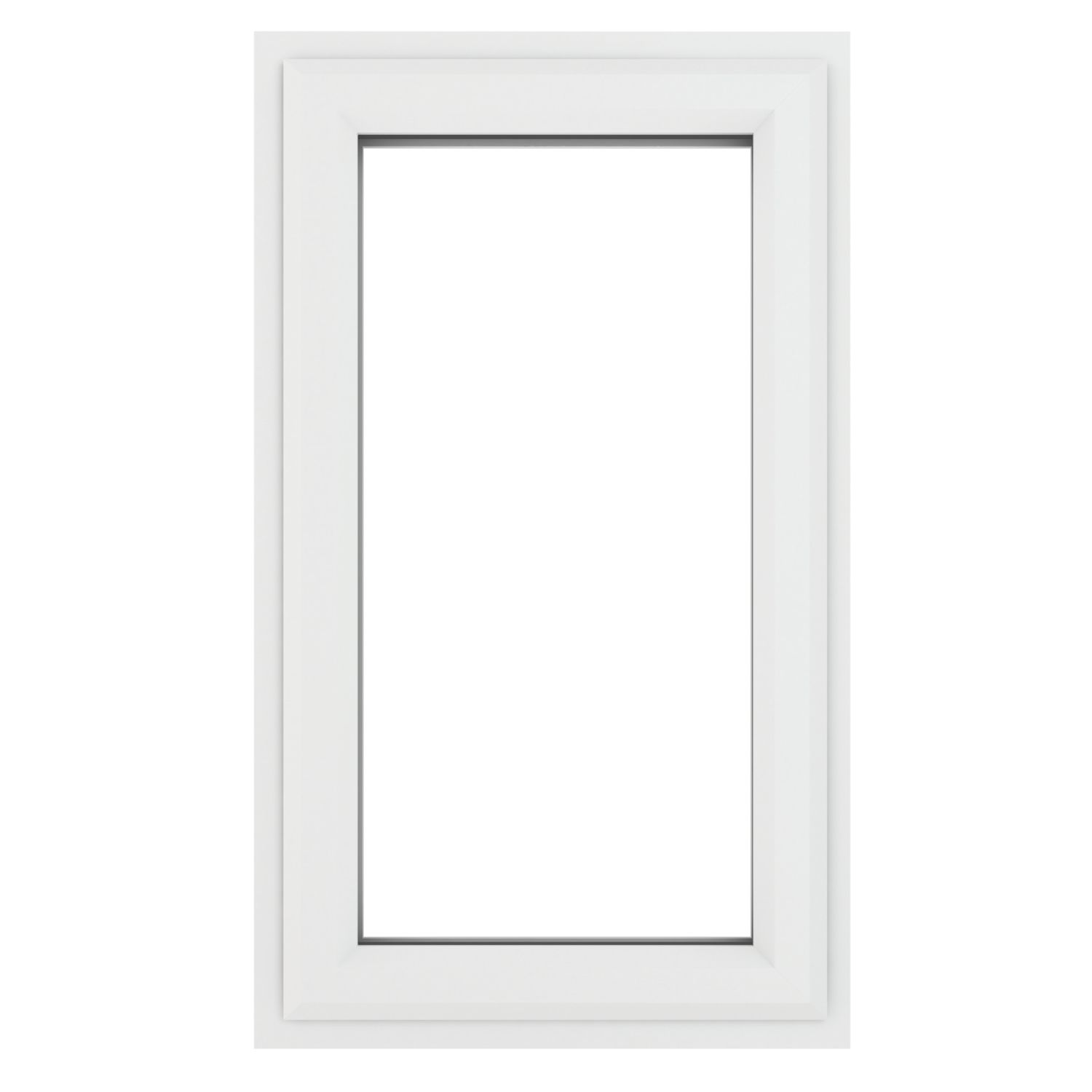 Crystal Right-Hand Opening Clear Triple-Glazed Casement White uPVC Window 610mm x 1040mm (630JM)