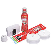 LifeSafe Technologies StaySafe HomeSafe Plus Fire Extinguisher & Alarm Set 6 Pieces