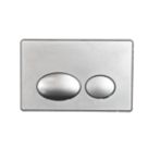 Fluidmaster Tactile Dual-Flush T-Series Activation Plate Matt Chrome