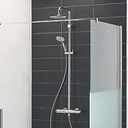 Ideal Standard Ceratherm HP/Combi Flexible Exposed Chrome Thermostatic Dual Shower Mixer